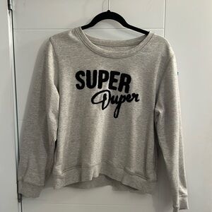 Mink, pink gray speckled superduper sweatshirt